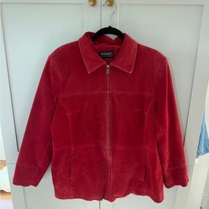 Bernardo Nordstrom Red Suede Jacket 90’s